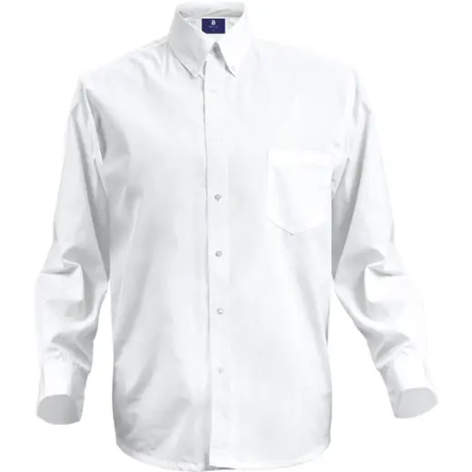 Mens Executive Lounge Long Sleeve White Front